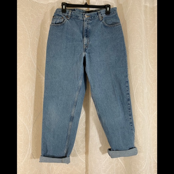 levis 550 high waisted jeans
